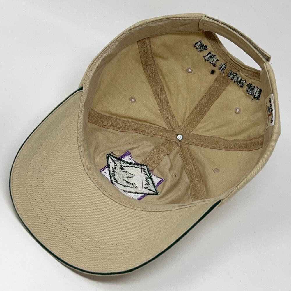 Vintage 90s Santa Anita Park Thoroughbreds Hat Baseball Cap Horse Racing Beige View 4
